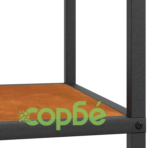 Кухненски рафт за съхранение от обветрен метал - 40x50x92 см с 2 рафта ➤ топ цена ➤ sorbe.bg