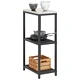 Кухненски рафт за съхранение от стомана, черен, 30x50x92 см