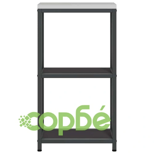 Кухненски рафт за съхранение от стомана, черен, 30x50x92 см ➤ топ цена ➤ sorbe.bg