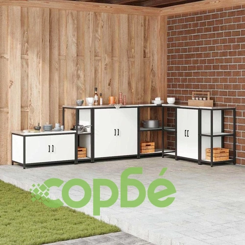 Бял стоманен кухненски рафт за съхранение 30x50x92 см с 2 рафта ➤ топ цена ➤ sorbe.bg