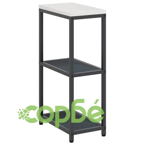 Кухненски рафт за съхранение антрацит стомана 30x50x92 см с 2 рафта ➤ топ цена ➤ sorbe.bg