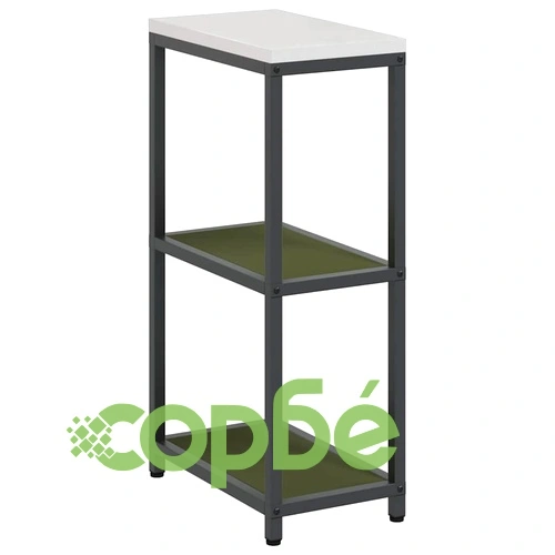 Кухненски рафт за съхранение маслинено зелен 30x50x92 см стомана ➤ топ цена ➤ sorbe.bg