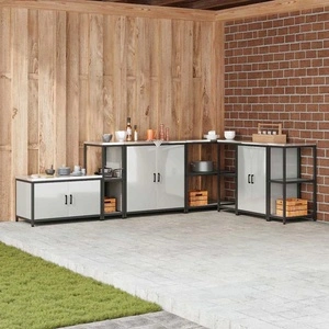 Кухненски рафт за съхранение сребрист 30x50x92 см от галванизирана стомана