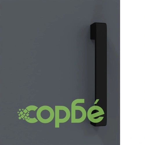 Кухненски шкаф за съхранение антрацит стомана 90x50x92 см с 2 врати и рафтове ➤ топ цена ➤ sorbe.bg