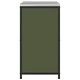 Кухненски шкаф за съхранение с 2 рафта Маслинено зелен Стомана 90x50x92 см