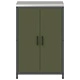 Кухненски шкаф за съхранение от стомана 60x50x92 см маслинено зелен с 2 рафта