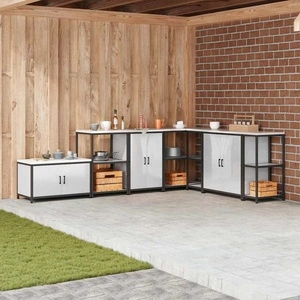 Кухненски шкаф от неръждаема стомана с 2 рафта 60x50x92 см сребрист