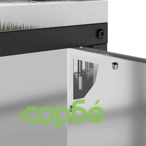 Кухненски шкаф за съхранение от галванизирана стомана 60x50x92 см - сребрист ➤ топ цена ➤ sorbe.bg