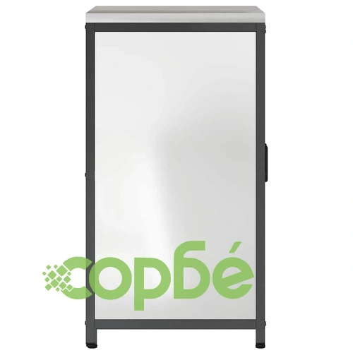 Кухненски шкаф за съхранение от галванизирана стомана 60x50x92 см - сребрист ➤ топ цена ➤ sorbe.bg