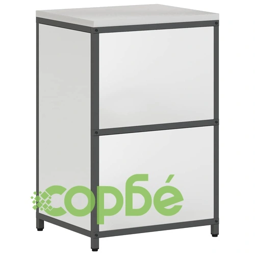 Кухненски шкаф за съхранение от галванизирана стомана 60x50x92 см - сребрист ➤ топ цена ➤ sorbe.bg