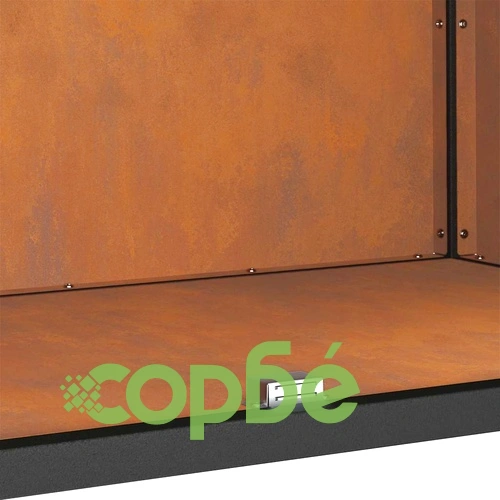 Кухненски шкаф за съхранение с 2 рафта 60x50x92 см - ръждясала стомана ➤ топ цена ➤ sorbe.bg