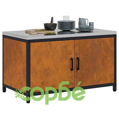 Кухненски шкаф за съхранение 90x50x53 см от устойчива на атмосферни влияния стомана ➤ топ цена ➤ sorbe.bg