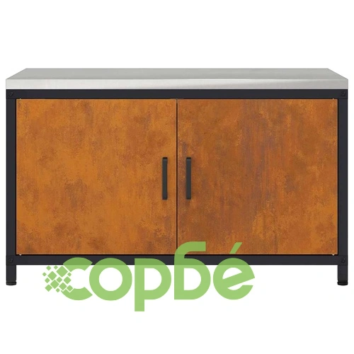 Кухненски шкаф за съхранение 90x50x53 см от устойчива на атмосферни влияния стомана ➤ топ цена ➤ sorbe.bg