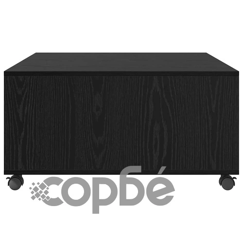 Масичка за кафе от инженерно дърво черен дъб 75x75x38 см ➤ топ цена ➤ sorbe.bg
