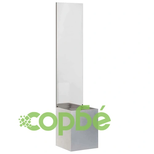 Градинска преграда за уединение от неръждаема стомана сива 32x140 см ➤ топ цена ➤ sorbe.bg