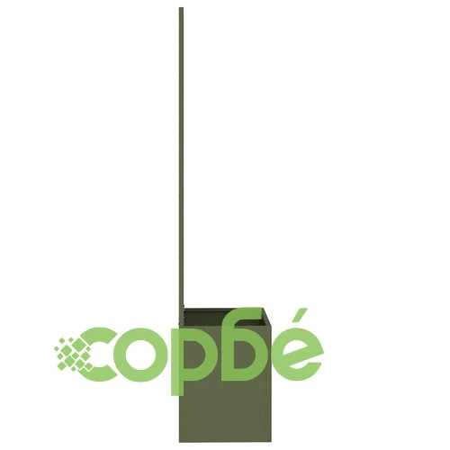 Градинска преграда за уединение от студено валцована стомана маслиненозелена 50x140 см ➤ топ цена ➤ sorbe.bg