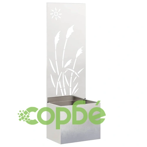 Декоративен параван за градина от неръждаема стомана сив 50x140 см ➤ топ цена ➤ sorbe.bg