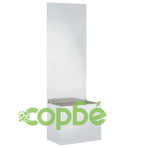 Градинска преграда за уединение от неръждаема стомана, сива 50x140 см ➤ топ цена ➤ sorbe.bg