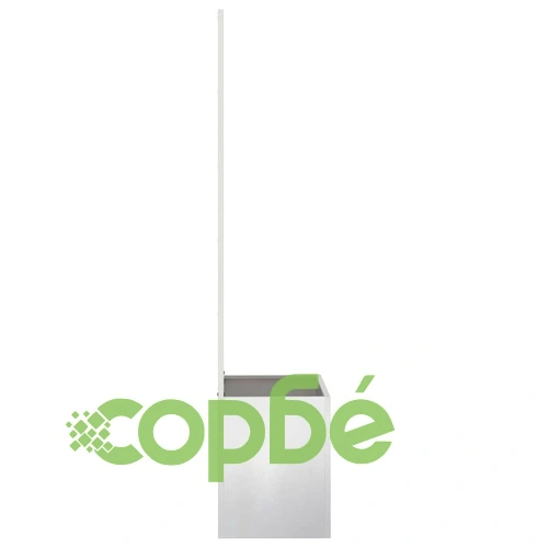 Градинска преграда за уединение от неръждаема стомана сив 50x140 см ➤ топ цена ➤ sorbe.bg