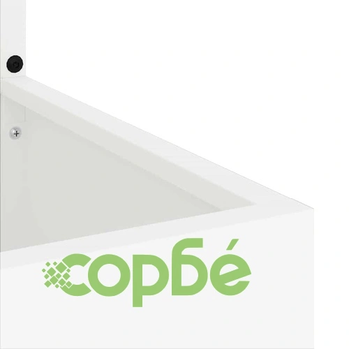 Градинска декоративна преграда от студено валцована стомана бяла 50x140 см ➤ топ цена ➤ sorbe.bg