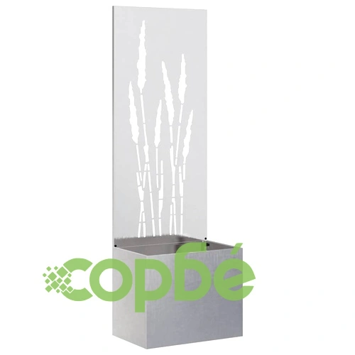 Декоративна градинска преграда от неръждаема стомана сребриста 50x140 см ➤ топ цена ➤ sorbe.bg