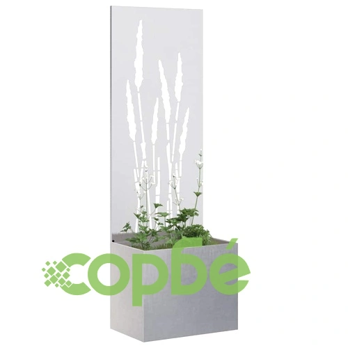 Декоративна градинска преграда от неръждаема стомана сребриста 50x140 см ➤ топ цена ➤ sorbe.bg