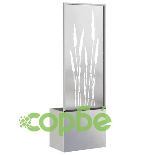 Декоративна градинска преграда от неръждаема стомана сребриста 50x140 см ➤ топ цена ➤ sorbe.bg