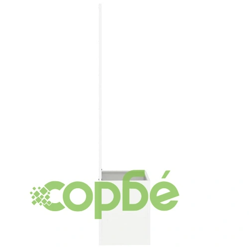 Градинска декоративна преграда от студено валцована стомана Бяло 50 x 140 cm ➤ топ цена ➤ sorbe.bg