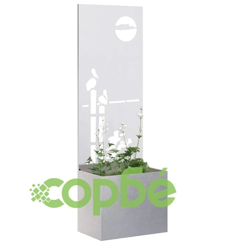 Градинска преграда от неръждаема стомана Сребрист 50 x 140 cm ➤ топ цена ➤ sorbe.bg