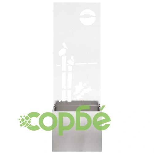 Градинска преграда от неръждаема стомана Сребрист 50 x 140 cm ➤ топ цена ➤ sorbe.bg