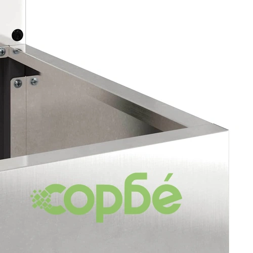 Градинска преграда от неръждаема стомана Сребрист 50 x 140 cm ➤ топ цена ➤ sorbe.bg