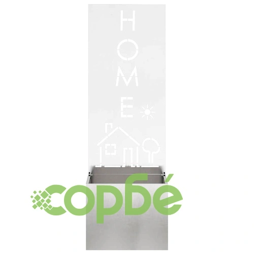 Градинска преграда за уединение от неръждаема стомана 50x140 см сива ➤ топ цена ➤ sorbe.bg