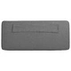 Табла за легло тапицирана, Кафяво и светло сиво, 180 см, масивно борово дърво