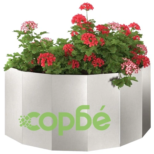 Кашпа от неръждаема стомана сребриста 120x60x50 см ➤ топ цена ➤ sorbe.bg