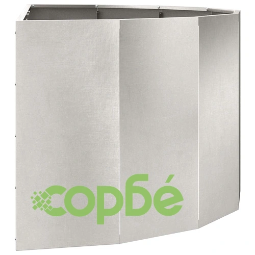 Кашпа от неръждаема стомана сребриста 120x60x50 см ➤ топ цена ➤ sorbe.bg