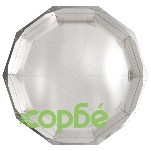 Кашпа за градина Сребриста 90 x 90 x 35 см от неръждаема стомана ➤ топ цена ➤ sorbe.bg