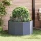 Кашпа Антрацит 90 x 90 x 50 см Стомана