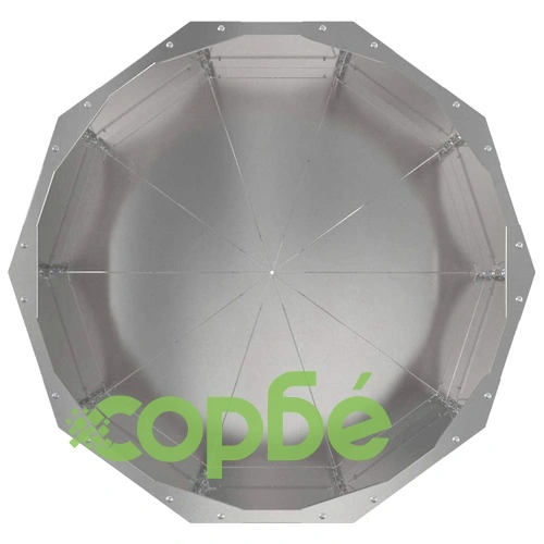 Кашпа от неръждаема стомана сребриста 60x60x50 см за градина ➤ топ цена ➤ sorbe.bg