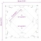 Кашпи за растения 2 броя сребристи 30x30x75 см неръждаема стомана