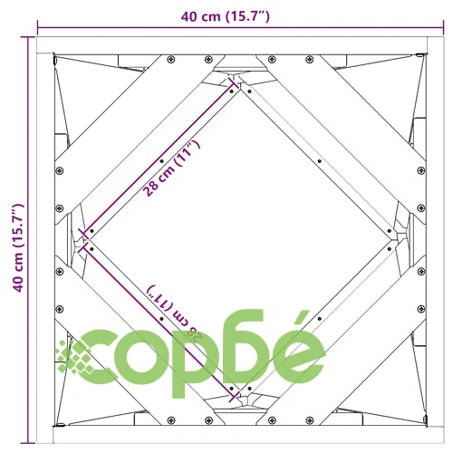 Кашпи от неръждаема стомана 2 броя сребристи 40x40x40 см ➤ топ цена ➤ sorbe.bg