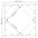 Кашпи от неръждаема стомана 2 броя сребристи 40x40x40 см