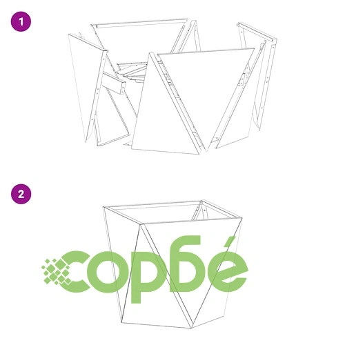 Кашпи от неръждаема стомана 2 бр. сребристи 50x50x50 см ➤ топ цена ➤ sorbe.bg