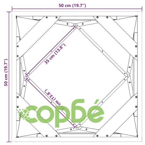 Кашпи от неръждаема стомана 2 бр. сребристи 50x50x50 см ➤ топ цена ➤ sorbe.bg