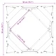 Кашпи от неръждаема стомана 2 бр. сребристи 50x50x50 см