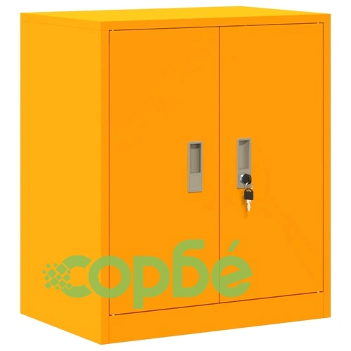 Шкаф за съхранение Горчично жълто 60 x 40 x 70 см Стомана ➤ топ цена ➤ sorbe.bg