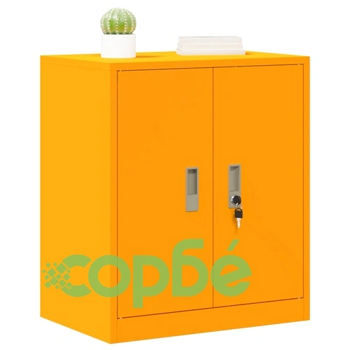 Шкаф за съхранение Горчично жълто 60 x 40 x 70 см Стомана ➤ топ цена ➤ sorbe.bg