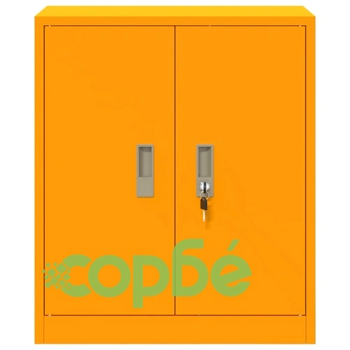 Шкаф за съхранение Горчично жълто 60 x 40 x 70 см Стомана ➤ топ цена ➤ sorbe.bg