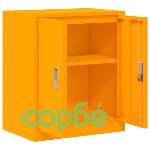 Шкаф за съхранение Горчично жълто 60 x 40 x 70 см Стомана ➤ топ цена ➤ sorbe.bg