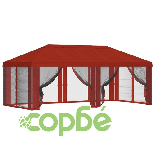 Покривало за беседка със стени - Теракота, 600,5 x 300,5 см ➤ топ цена ➤ sorbe.bg