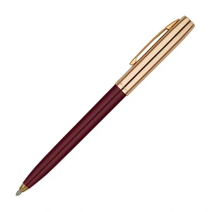 Химикалка Fisher Space Pen Cap-O-Matic Brass cap Burgundy barrel 775G-BURG в подаръчна кутия